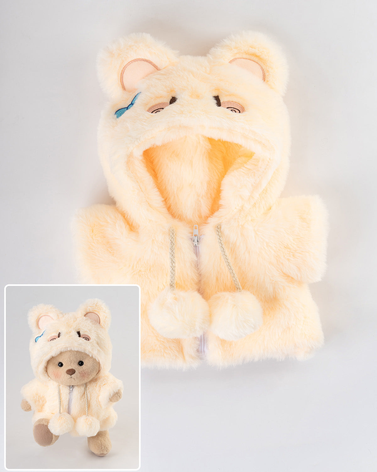 Fluffy Bunny Bear | Handmade Jointed Teddy Bear Gift
