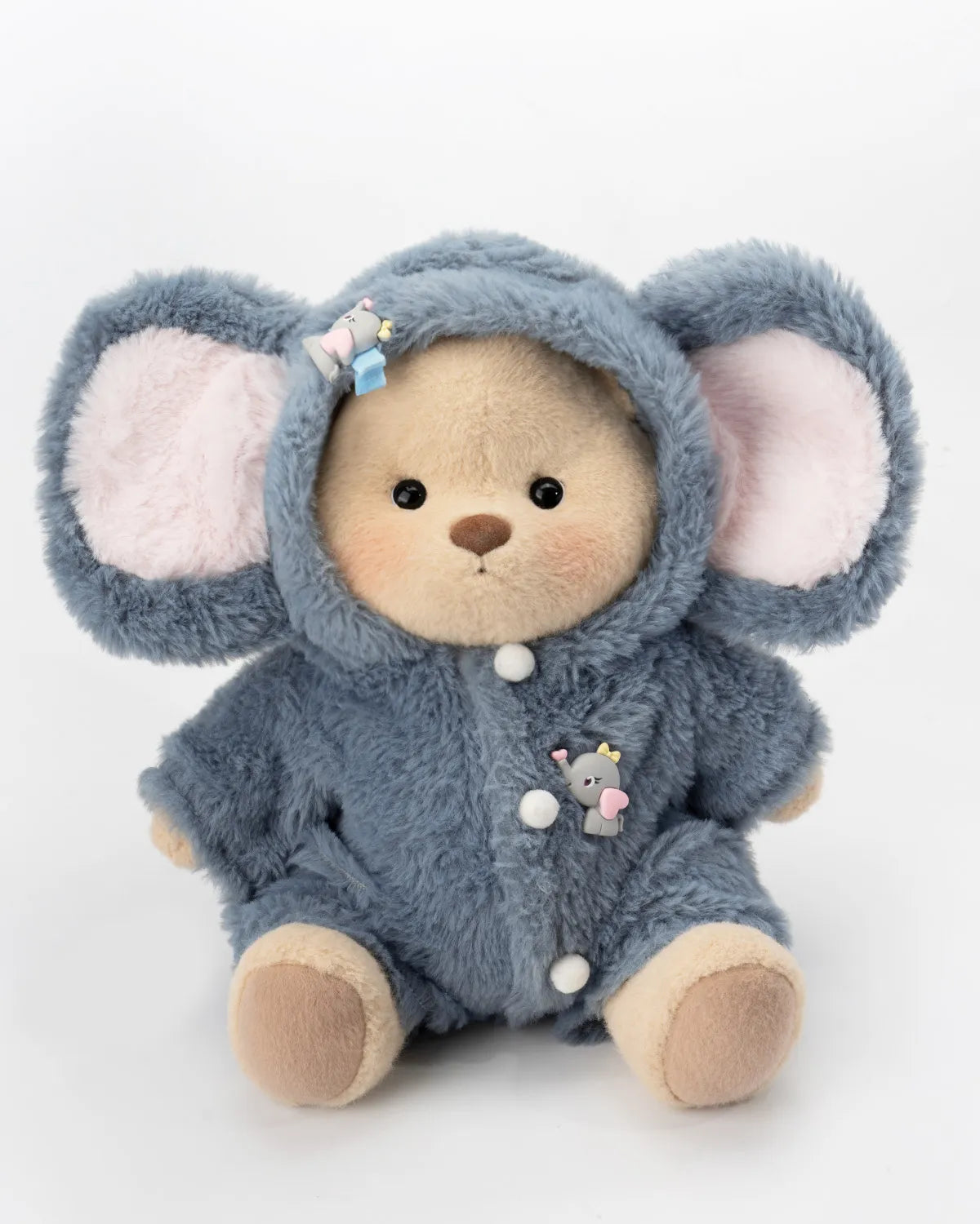 Fluffy Bunny Bear | Handmade Jointed Teddy Bear Gift