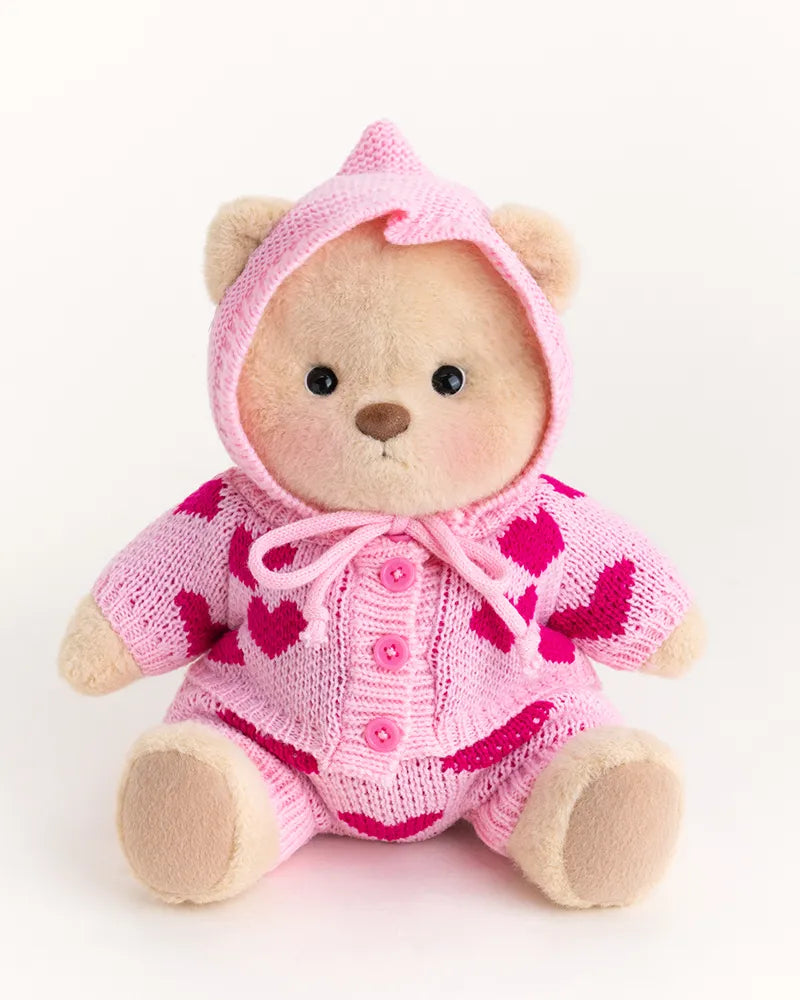 Fluffy Bunny Bear | Handmade Jointed Teddy Bear Gift