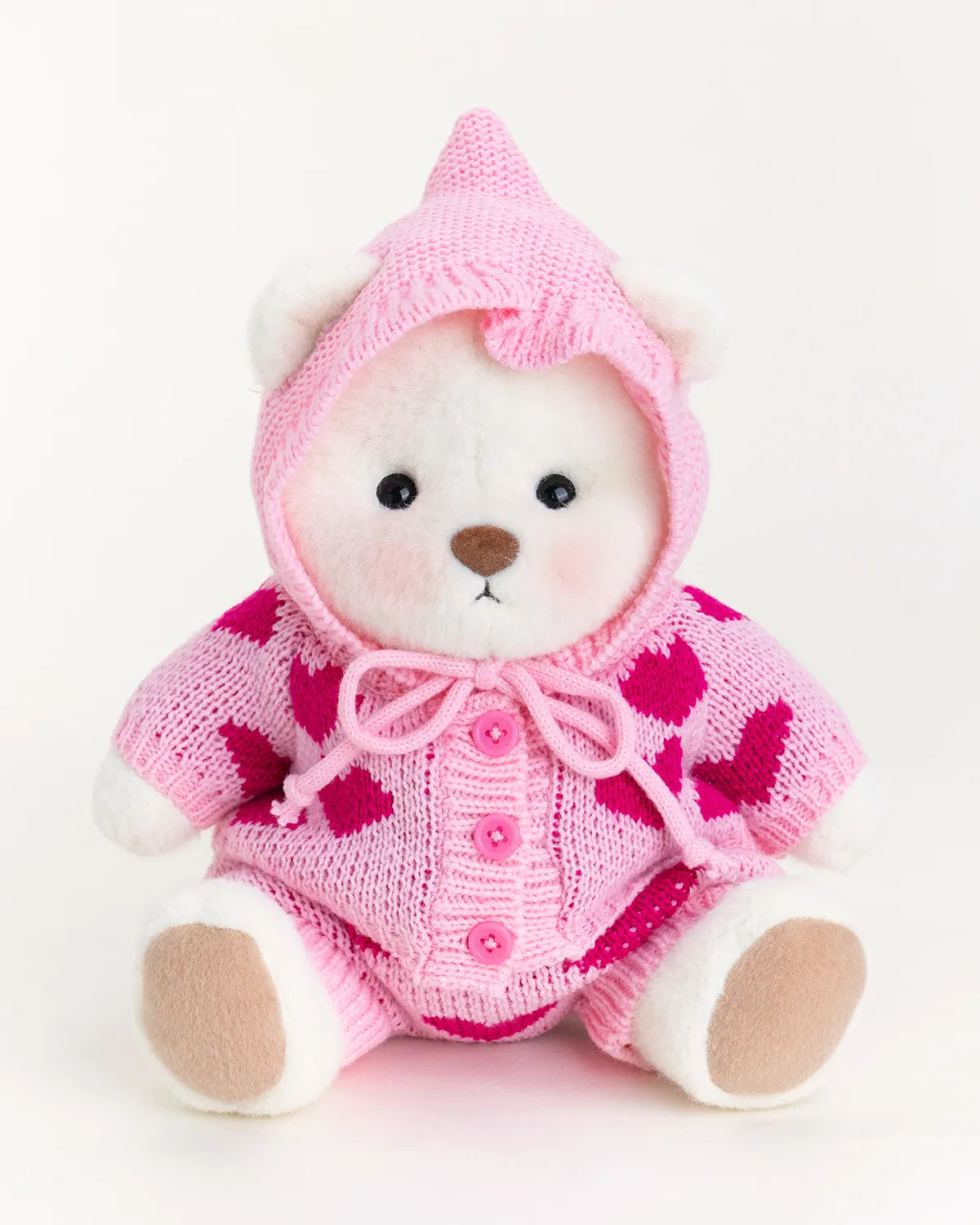 Fluffy Bunny Bear | Handmade Jointed Teddy Bear Gift