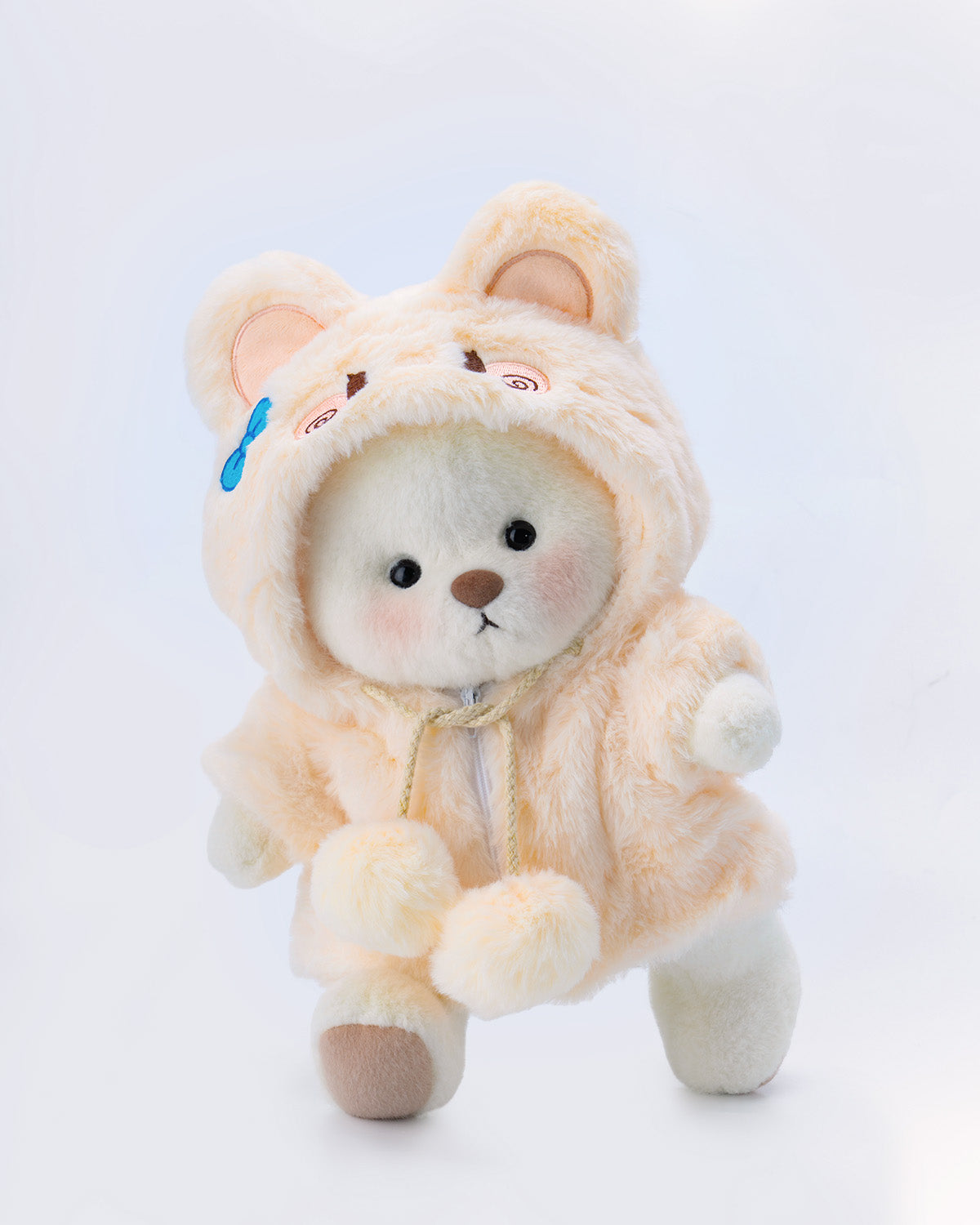 Fluffy Bunny Bear | Handmade Jointed Teddy Bear Gift