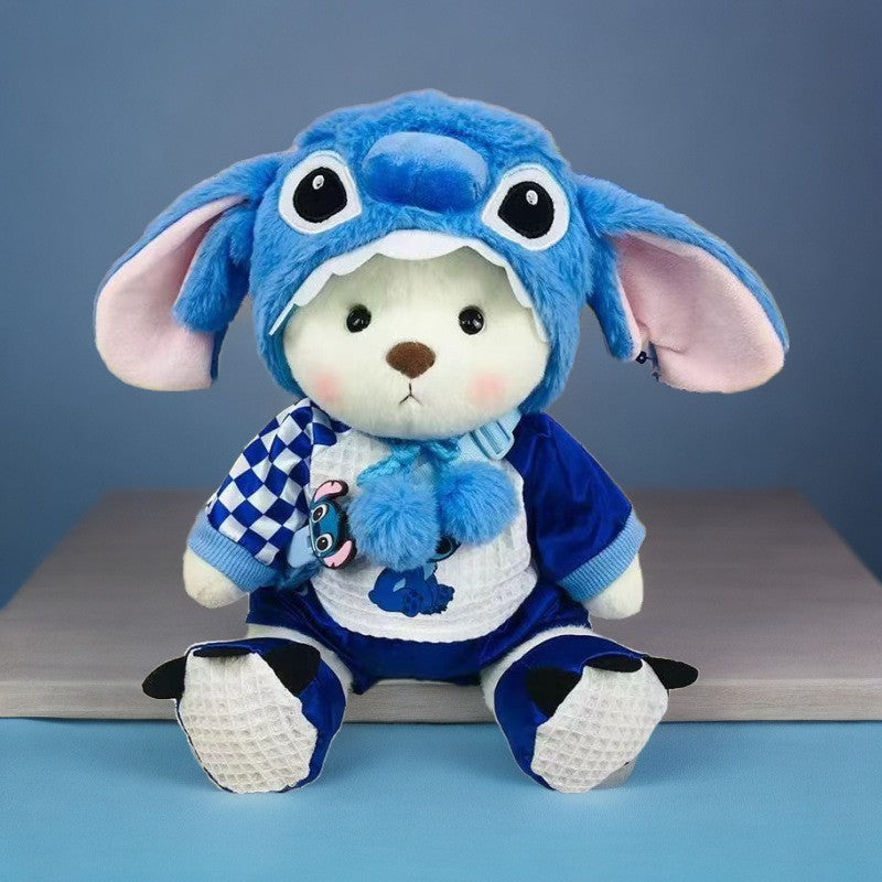 Fluffy Bunny Bear | Handmade Jointed Teddy Bear Gift