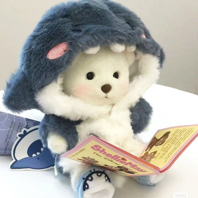 Fluffy Bunny Bear | Handmade Jointed Teddy Bear Gift